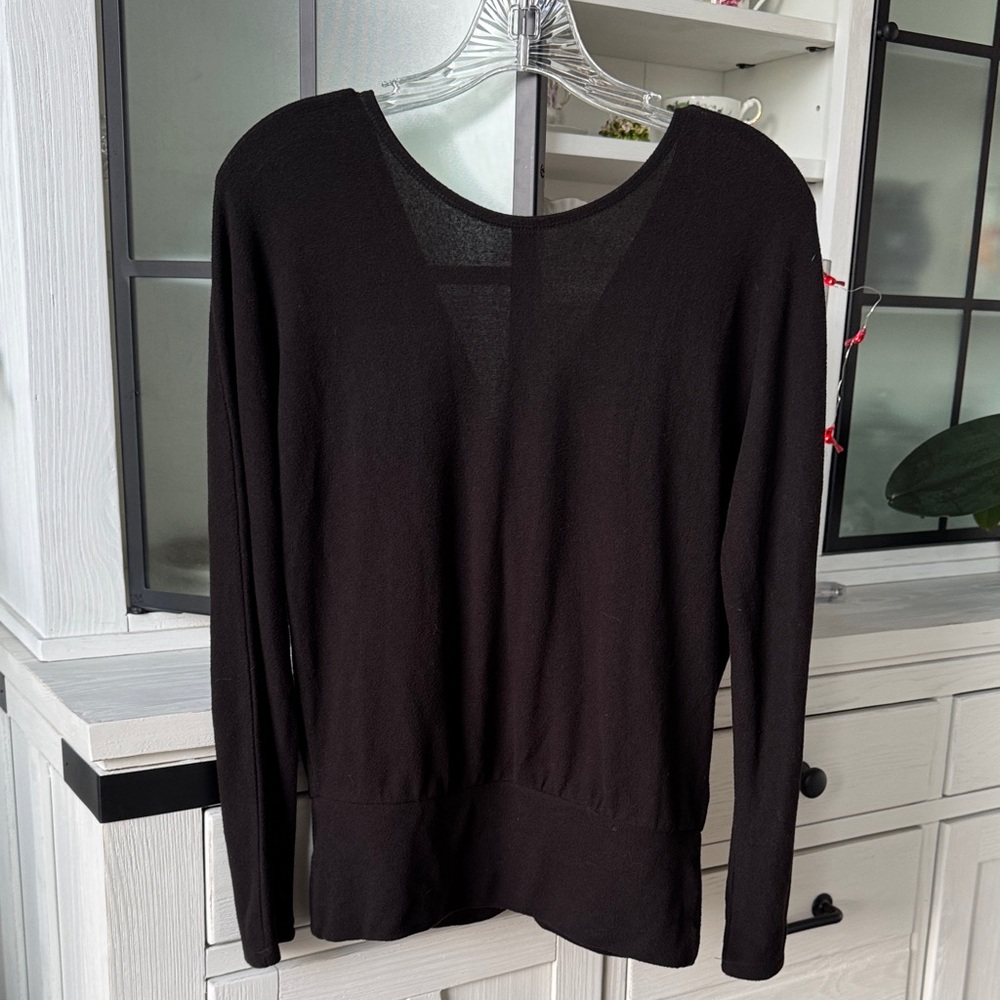 White House Black Market V-Neck Black Sweater